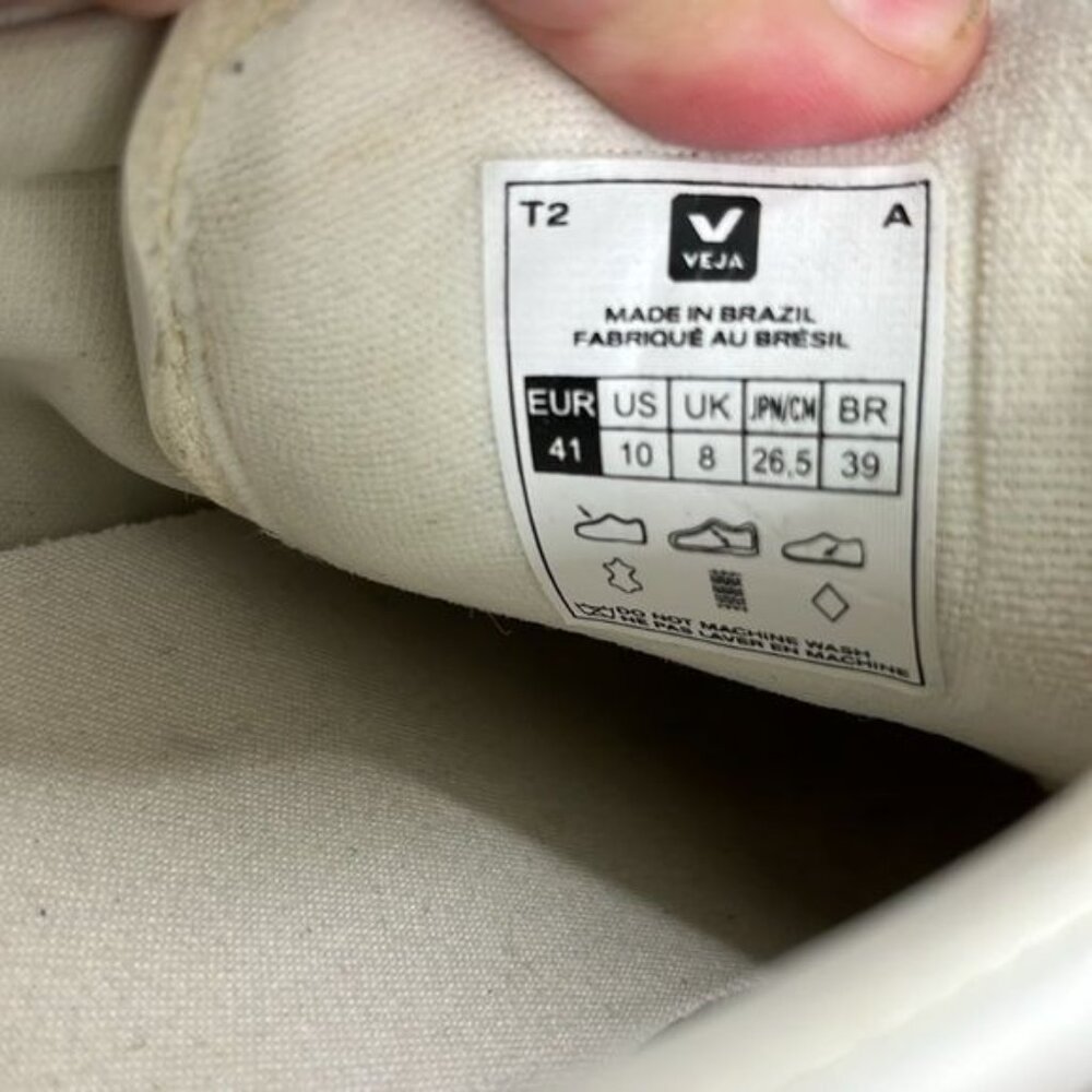 VEJA Logo Campo Leather Pink V Sneakers - Picture 11 of 15